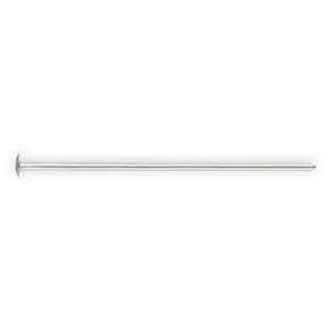 🔗 Head Pin with Flat Disc (Medium, 0.5mm) in Sterling Silver