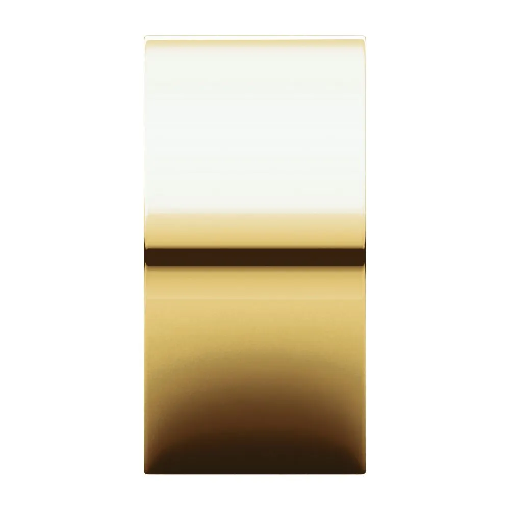14k Yellow Gold 10mm Flat Band, Size 6.5