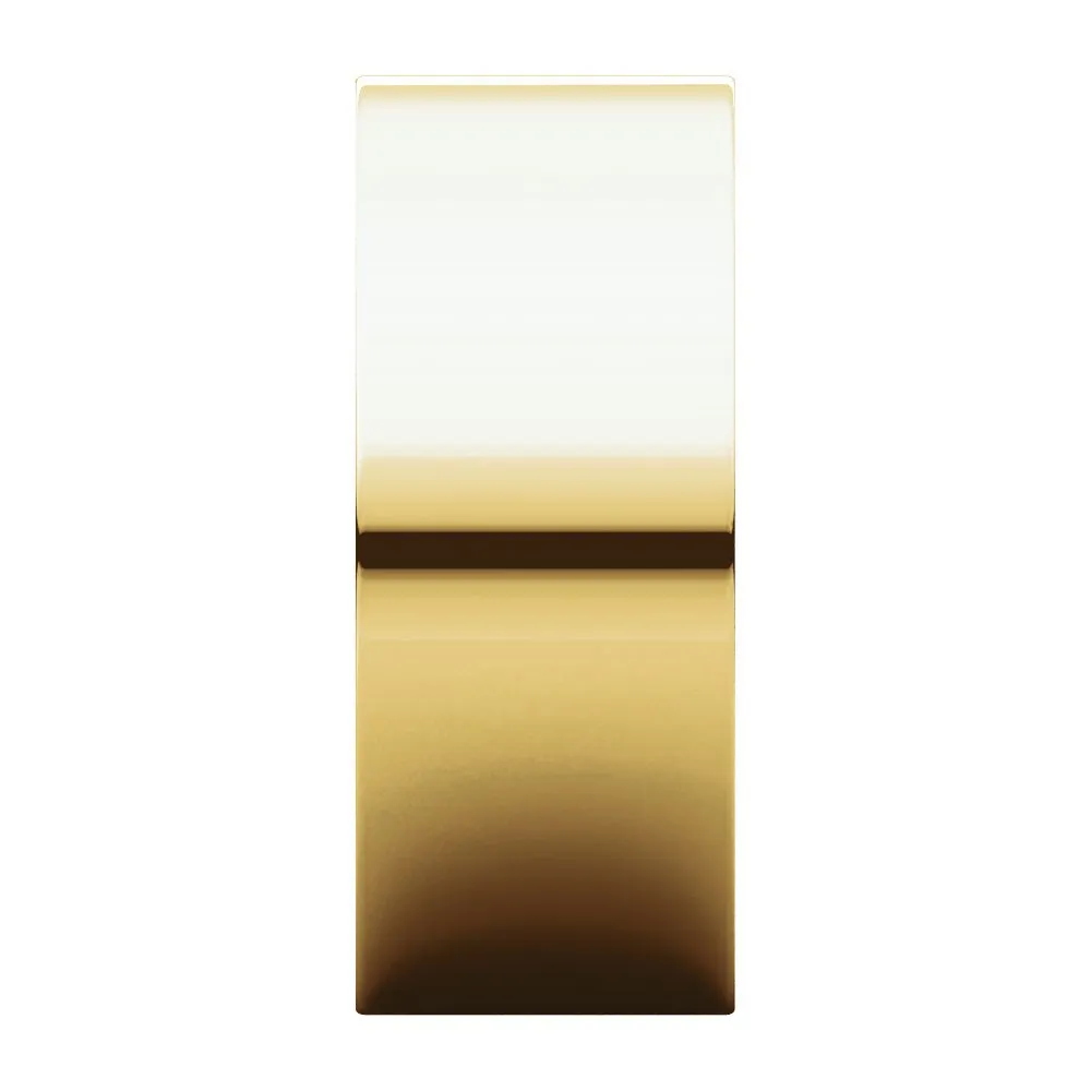 14k Yellow Gold 8mm Flat Band, Size 8.5