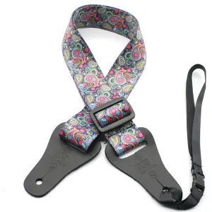1.5 INCH PRINT UKULELE STRAP PAIS-PURPLE
