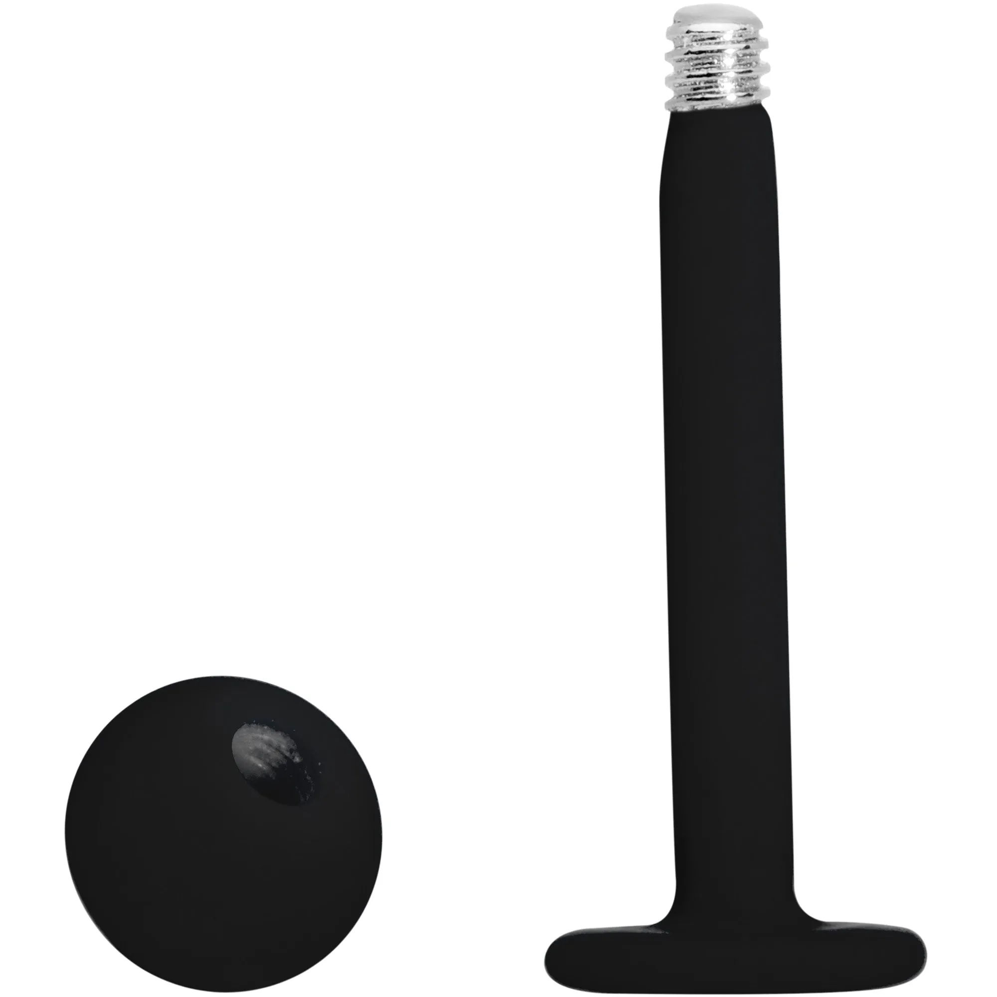 16 Gauge 5/16 Black Acrylic Matte Labret Monroe Tragus