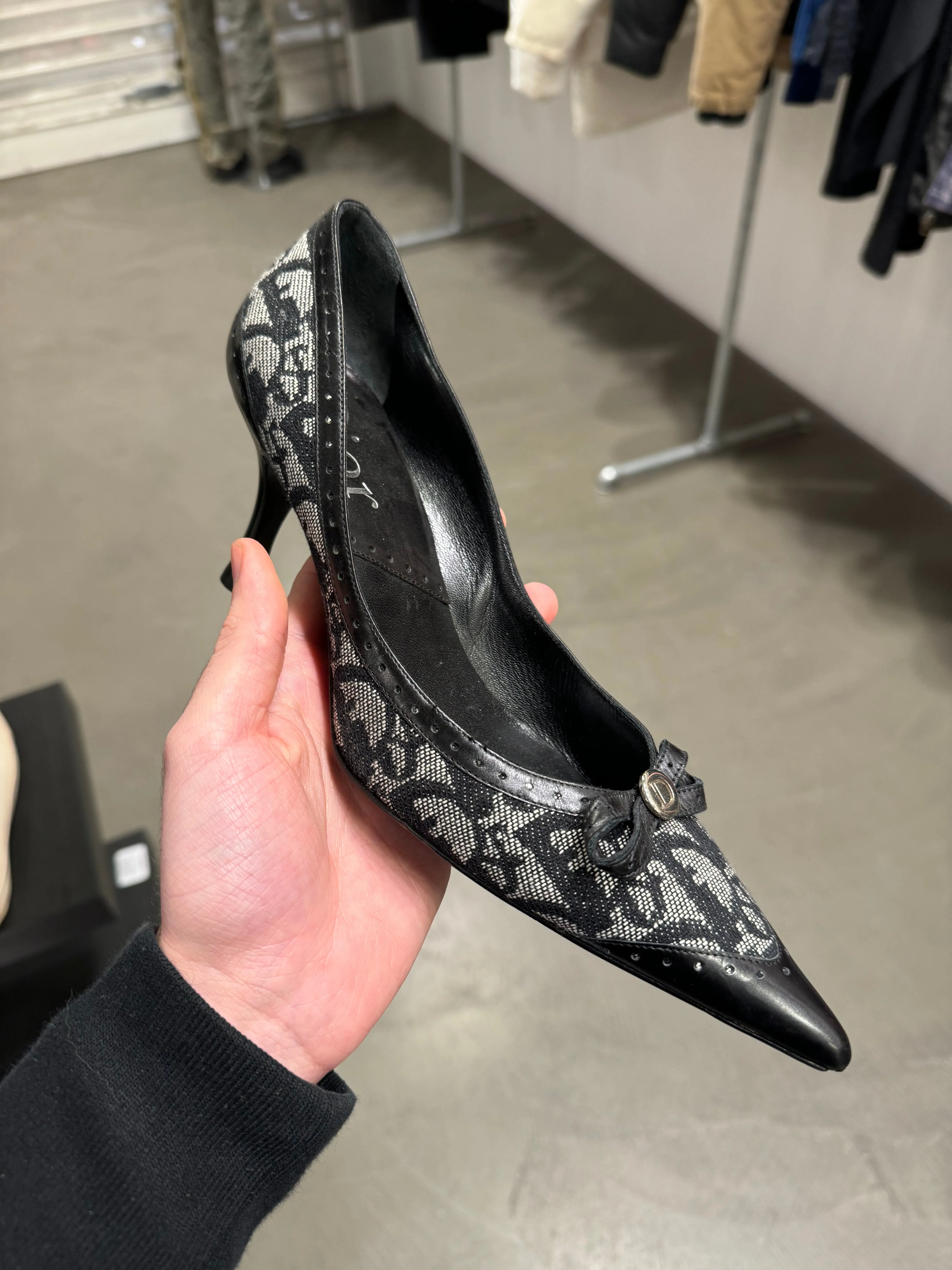 2000s Christian Dior by Galliano monogram heels