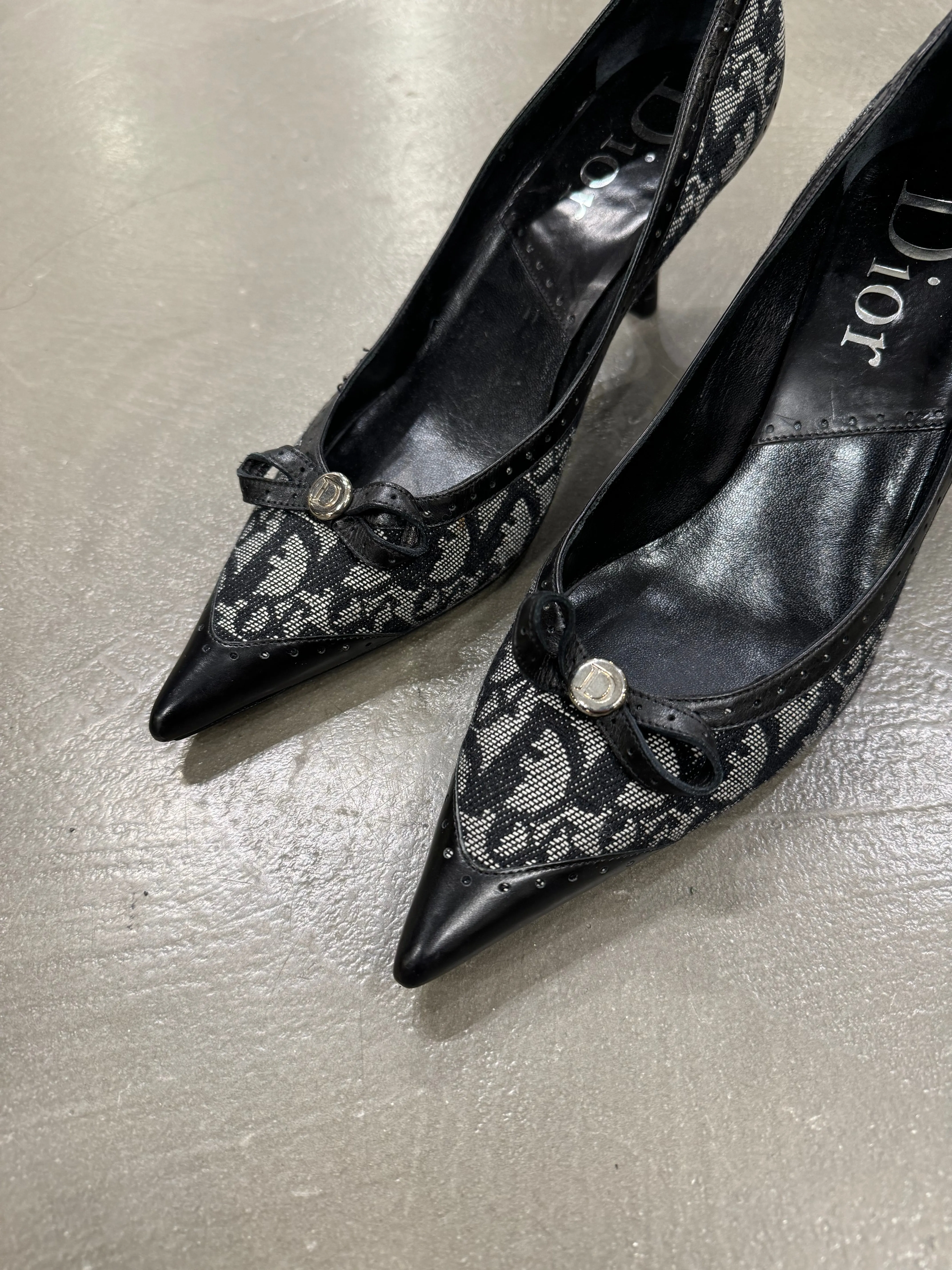 2000s Christian Dior by Galliano monogram heels