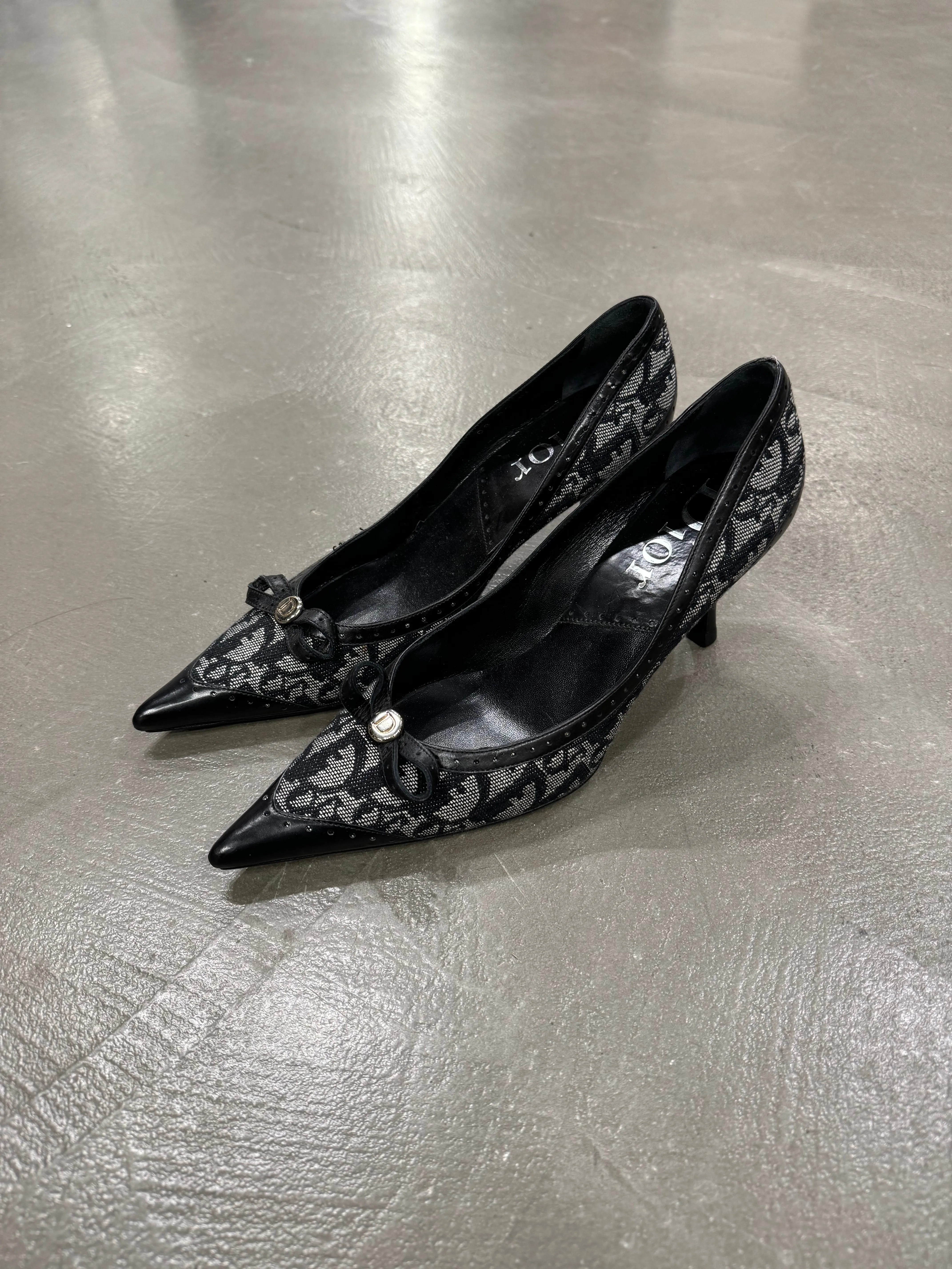 2000s Christian Dior by Galliano monogram heels