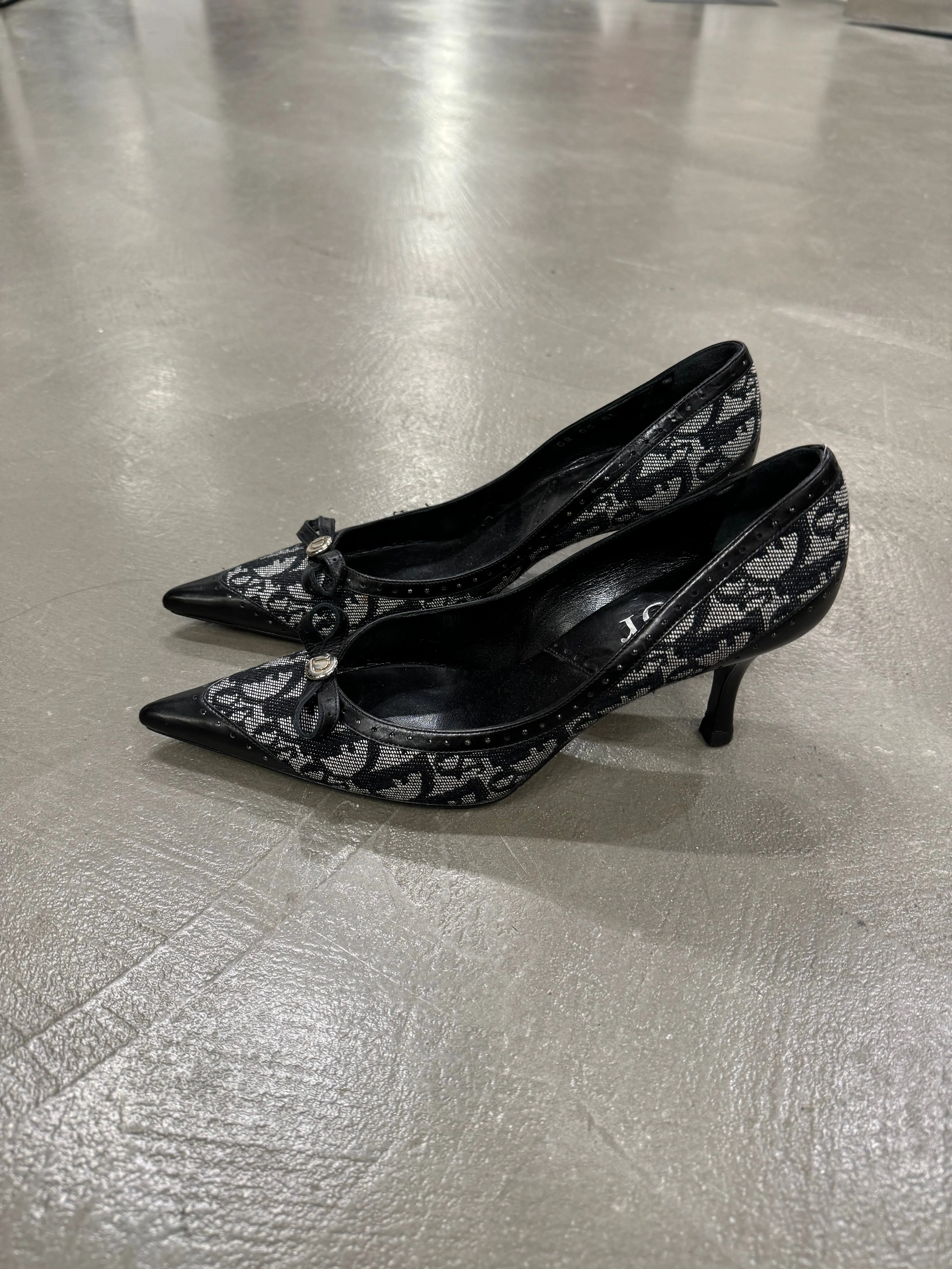 2000s Christian Dior by Galliano monogram heels