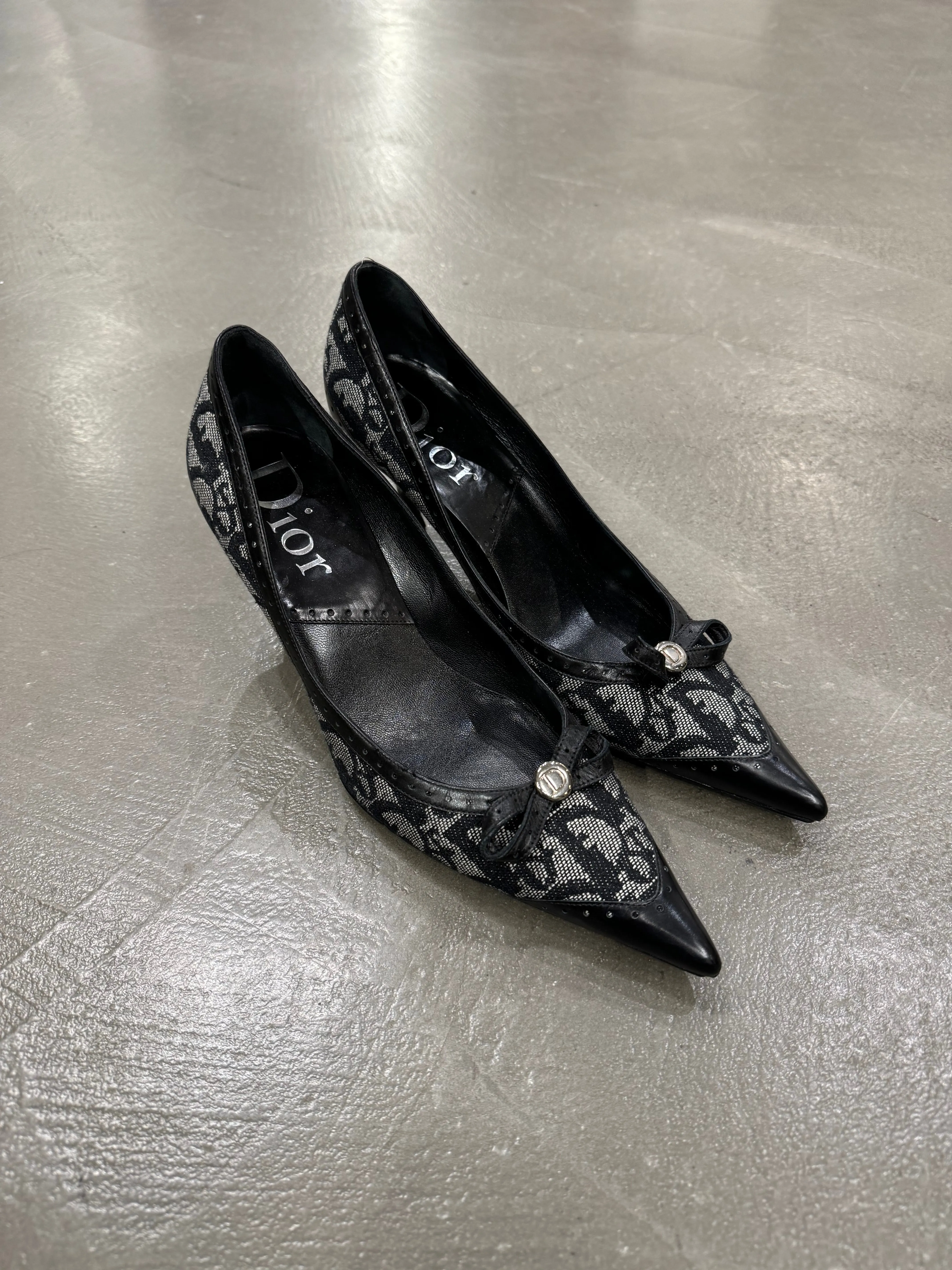 2000s Christian Dior by Galliano monogram heels