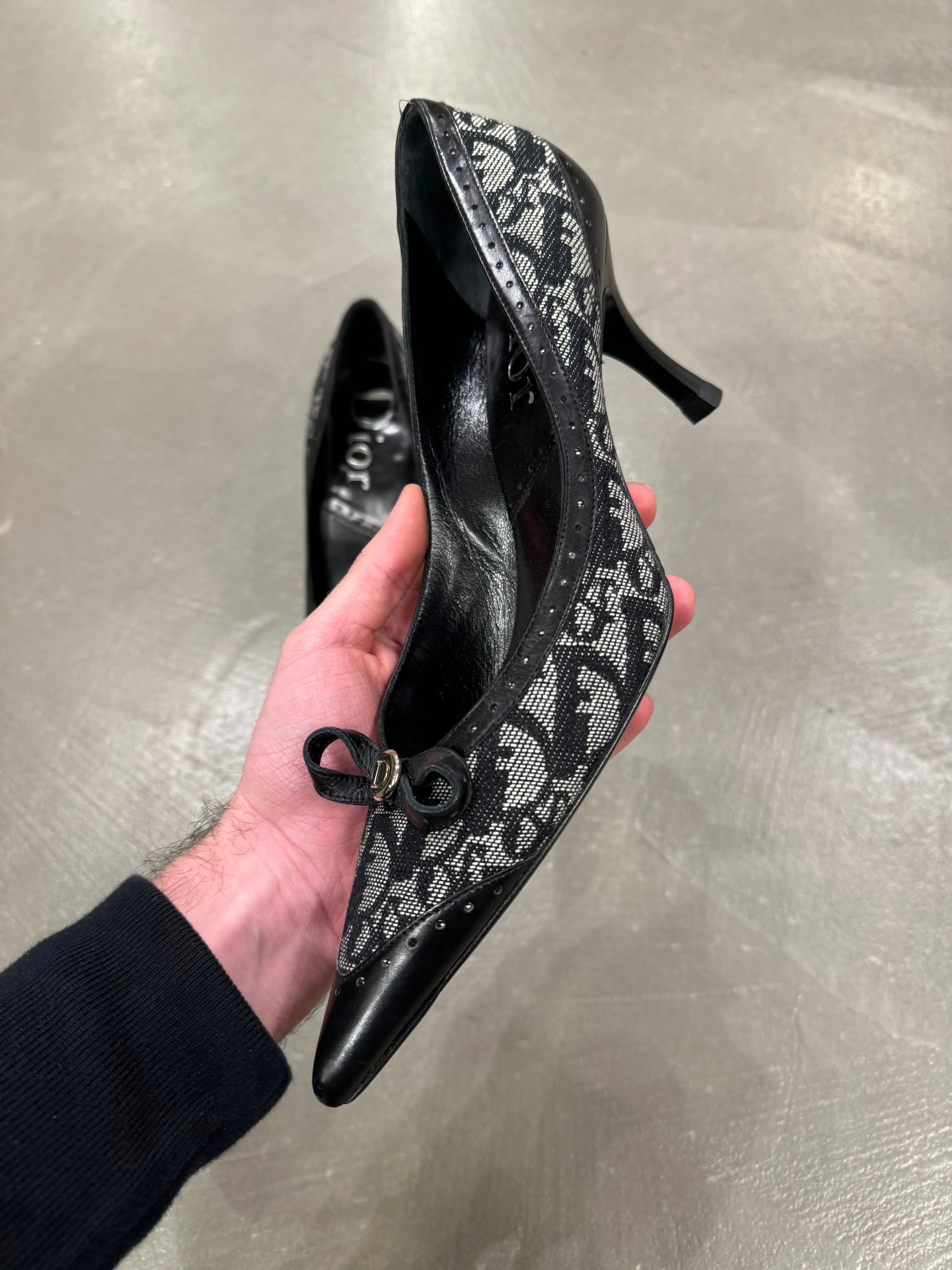 2000s Christian Dior by Galliano monogram heels