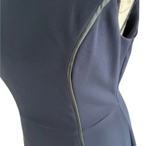 41 Hawthorn Reina Faux Leather Detail Knit Dress Size Large