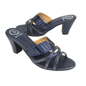 Amna Heels S202H - Navy Blue