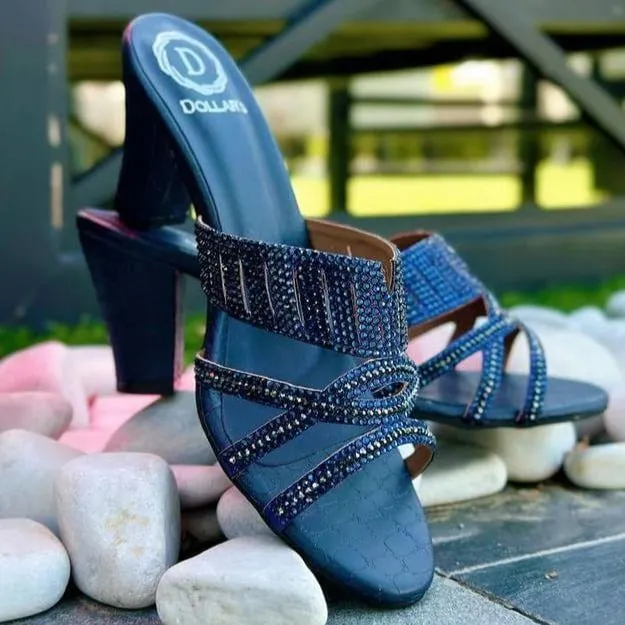 Amna Heels S202H - Navy Blue