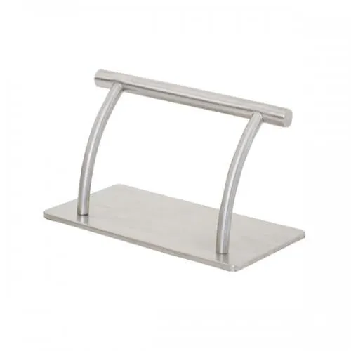 Arched Stainless Steel Footrest Anti Slide Rubber Grip