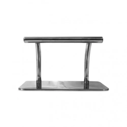 Arched Stainless Steel Footrest Anti Slide Rubber Grip