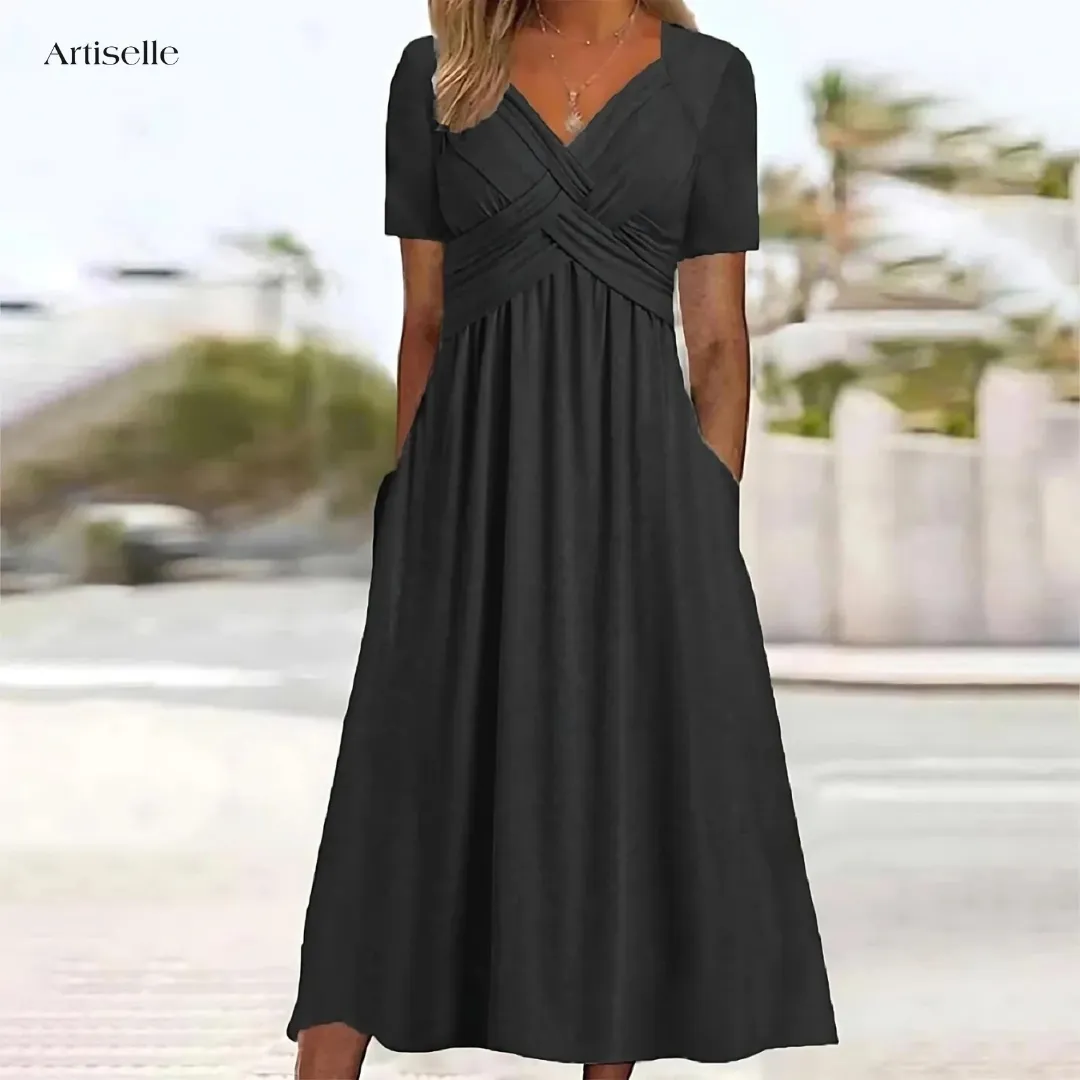Artiselle™ | Elegant Dress with Tummy Coverage
