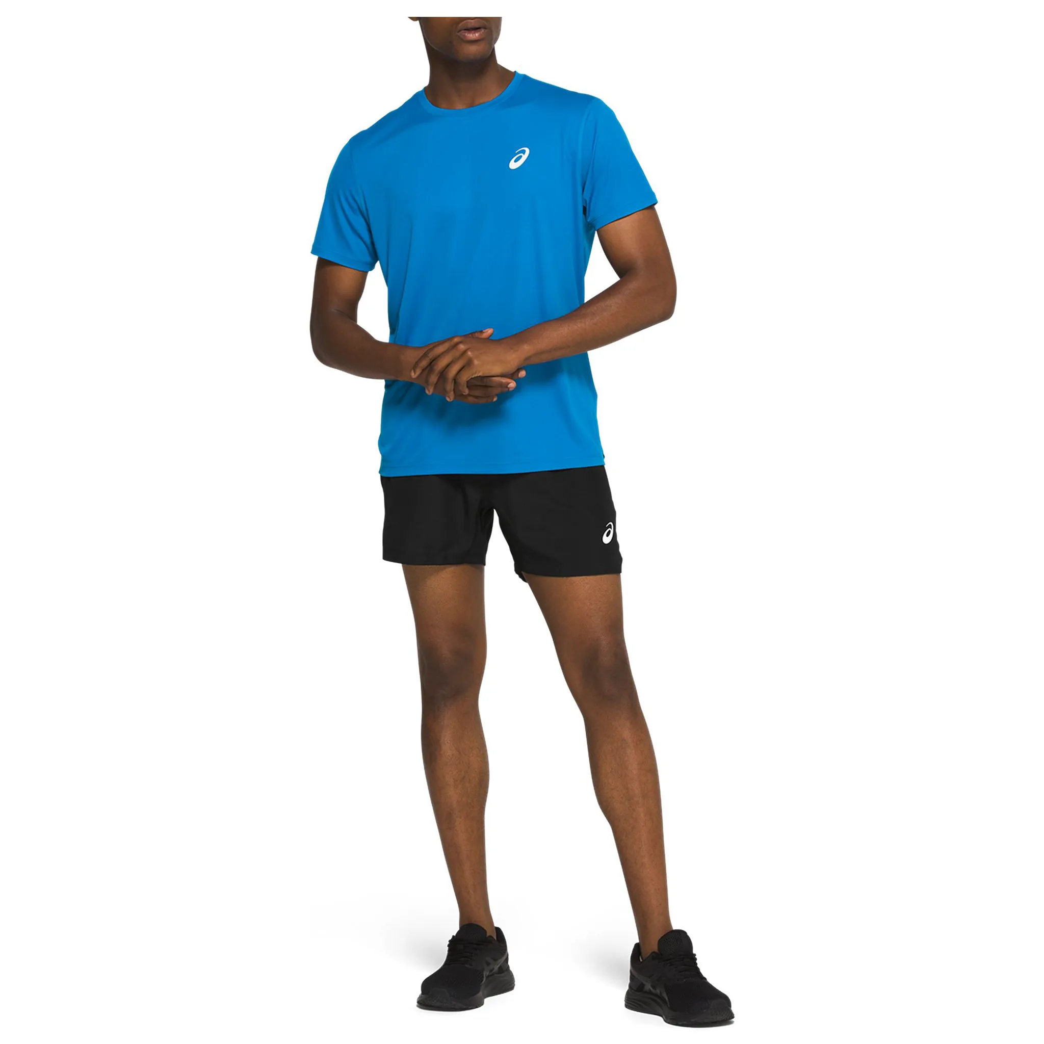 ASICS Silver Mens Short Sleeve Tee