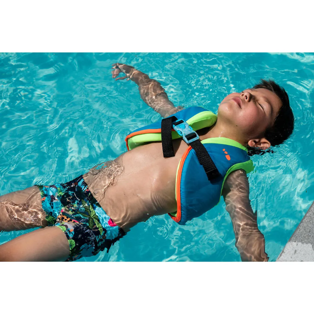 BABY / KIDS' SWIMMING BOXERS - BLUE FISH PRINT