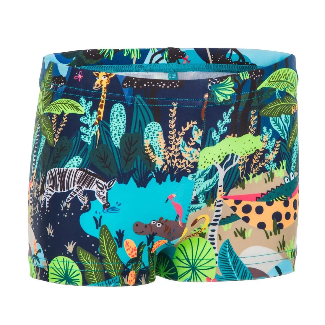 BABY / KIDS' SWIMMING BOXERS - BLUE FISH PRINT