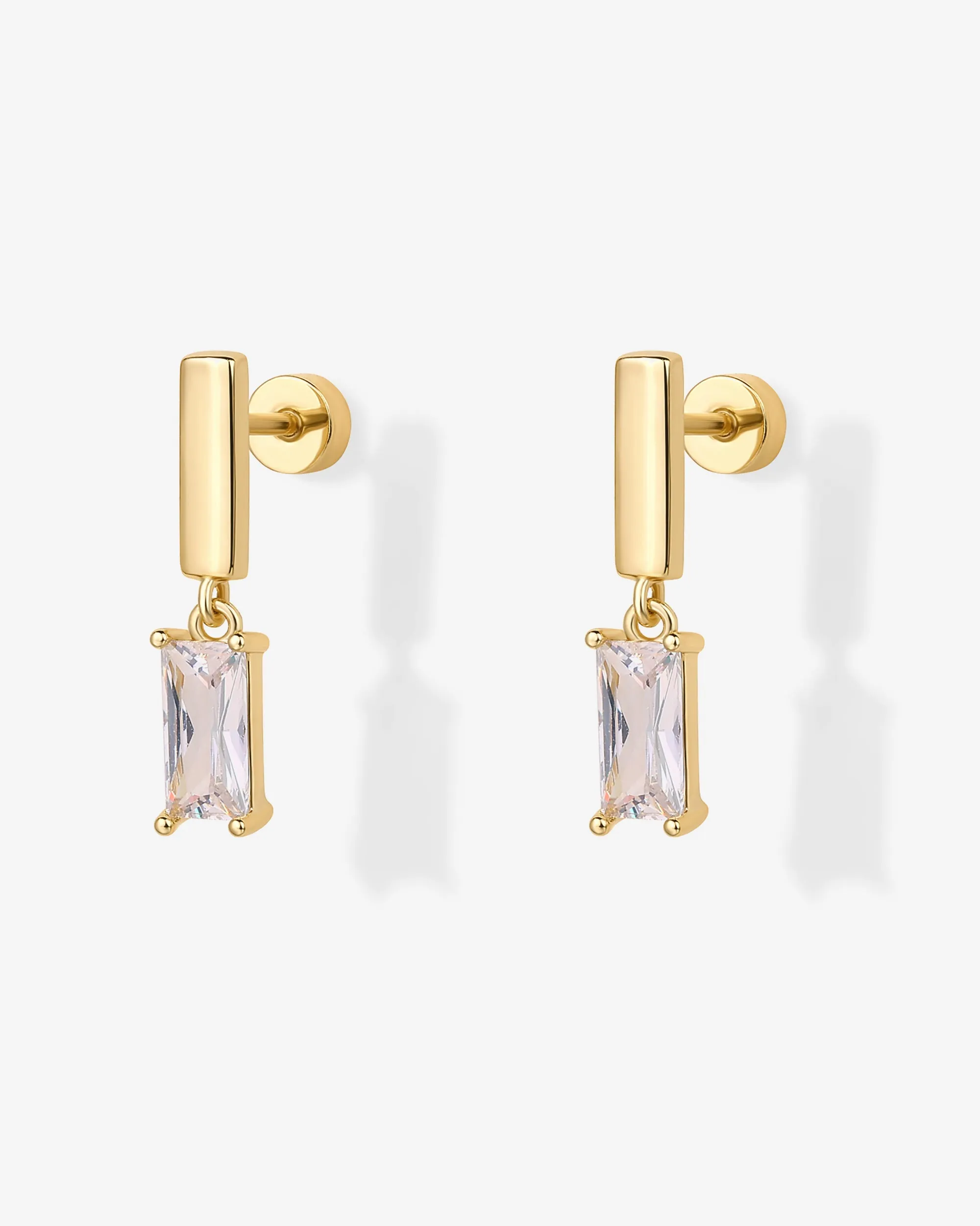 Baguette Dangle Flat Backs