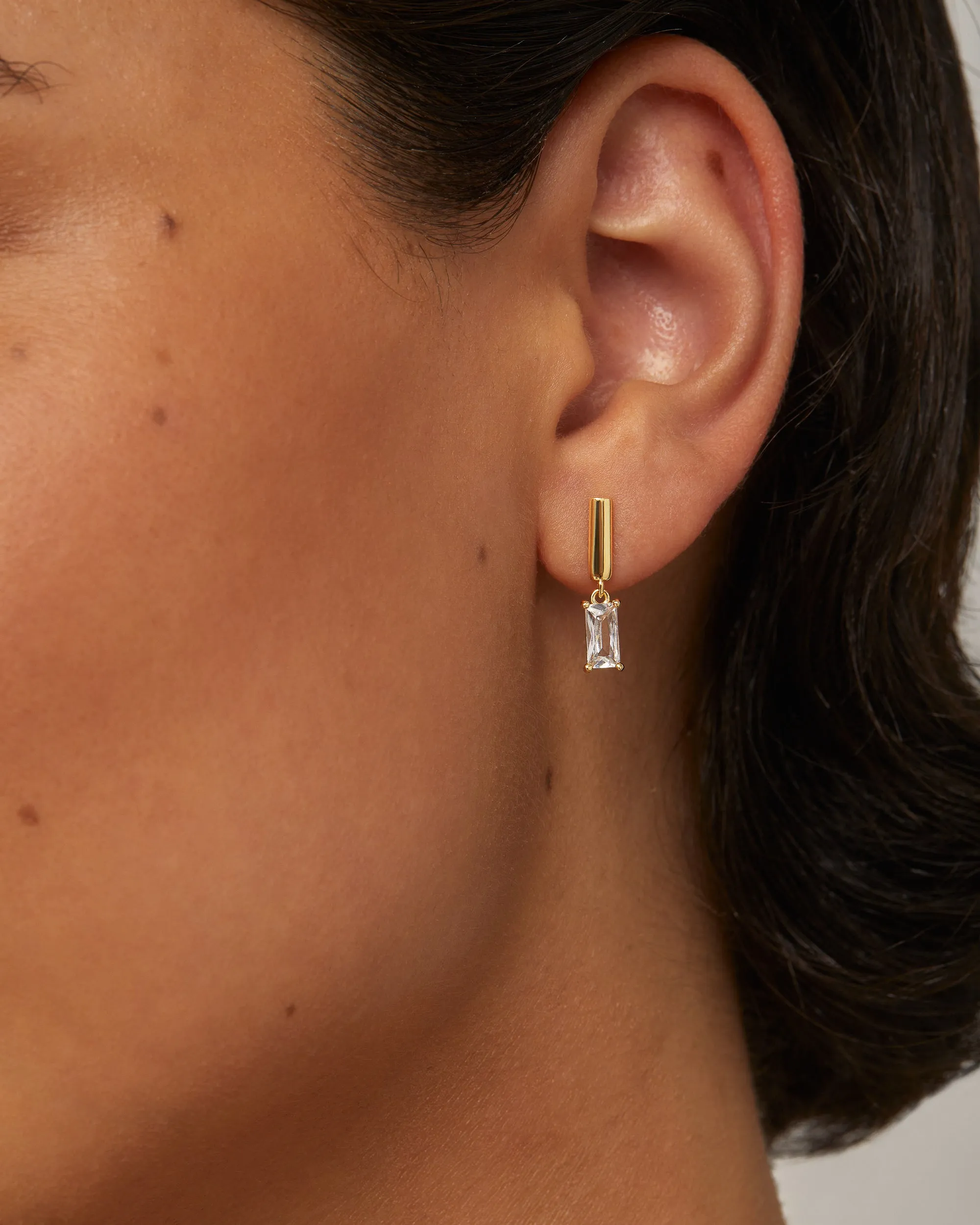 Baguette Dangle Flat Backs