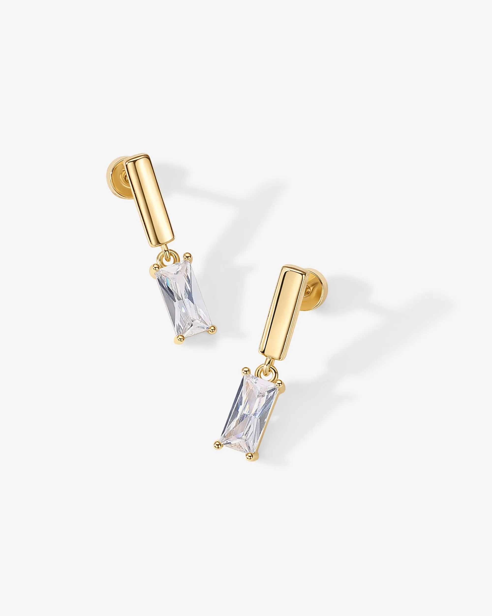 Baguette Dangle Flat Backs