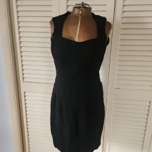 Banana Republic Black Midi Dress Square Neck
