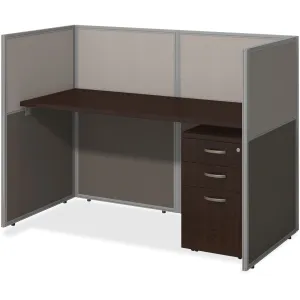 bbf Easy Office 60W Straight Desk Closed Office with 3 Drawer Mobile Pedestal