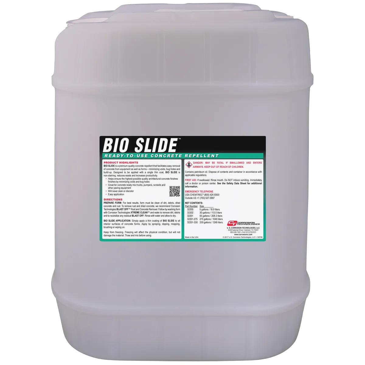Bio Slide concrete form release