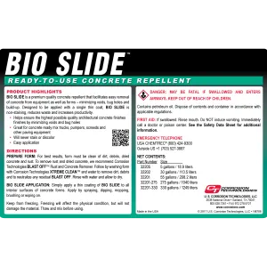 Bio Slide concrete form release