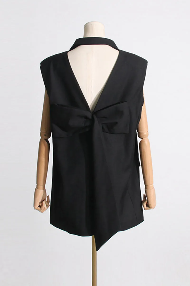 BL654 Sleeveless Bow Mini Dress