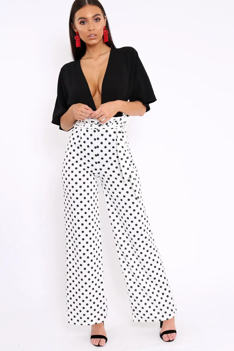 Black Plunge Bodysuit - Florence