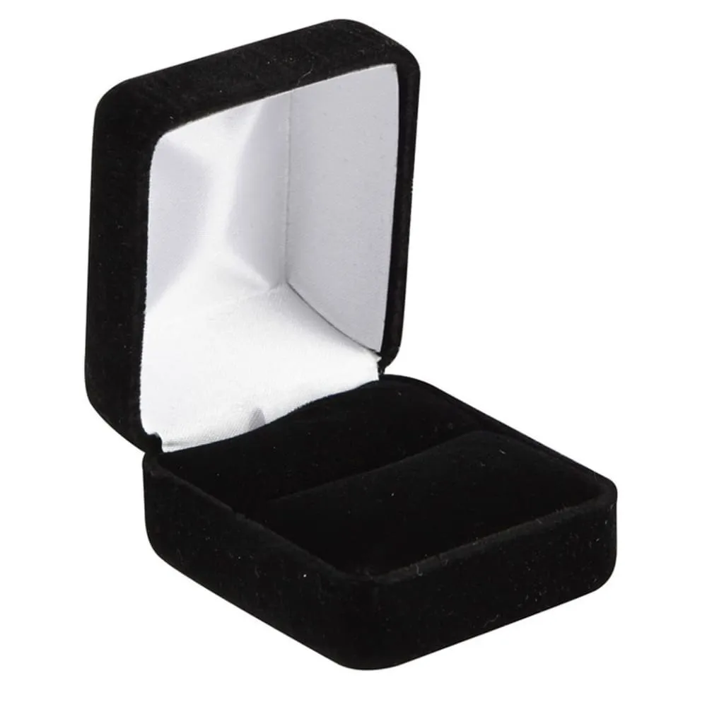 Black Titanium Ring Rose Gold Plated Edge And Black Sapphire Settings All Around