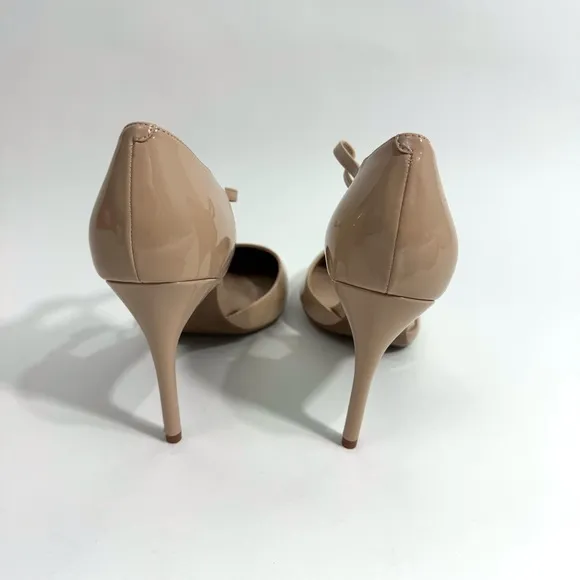 Calvin Klein Women’s Size 11 Dressa Light Natural Patent  d’Orsay Pump Heels NWT