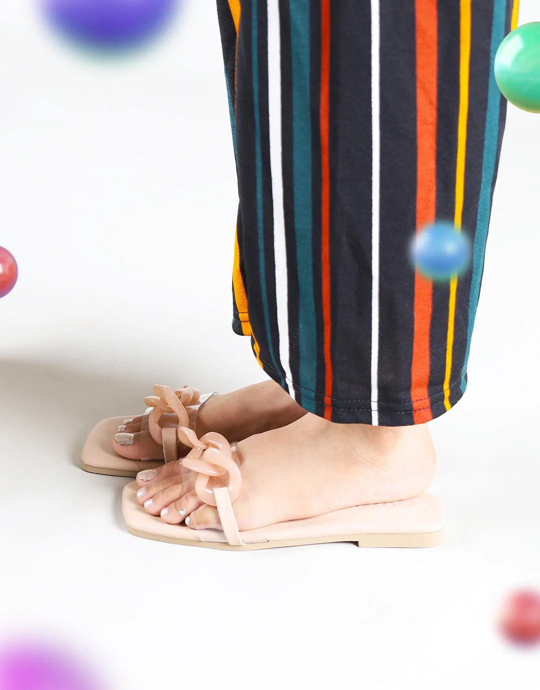Chain Slides - Peach