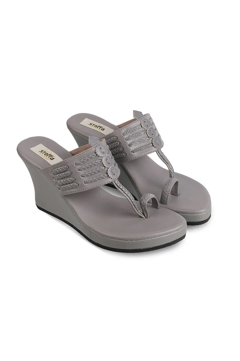 Classic High K Wedge Maroon