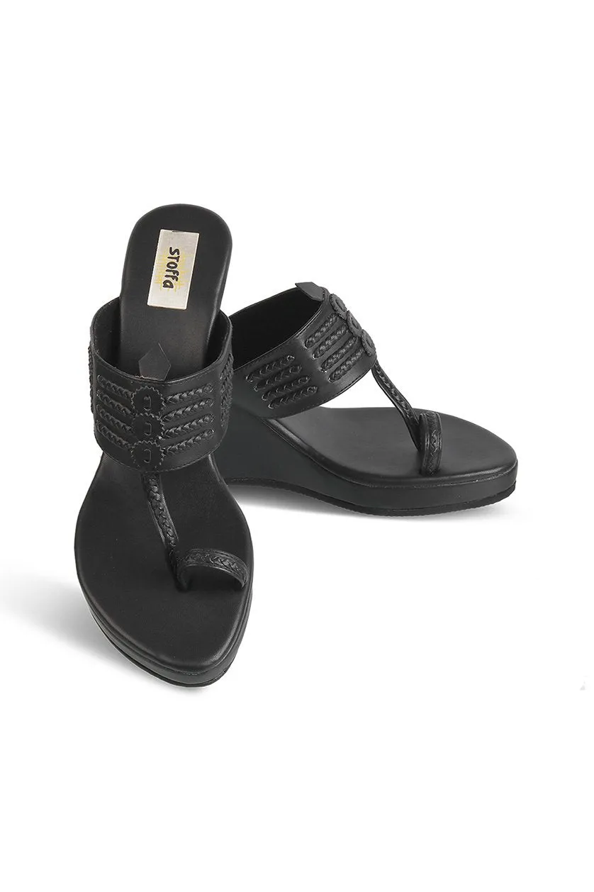 Classic High K Wedge Maroon