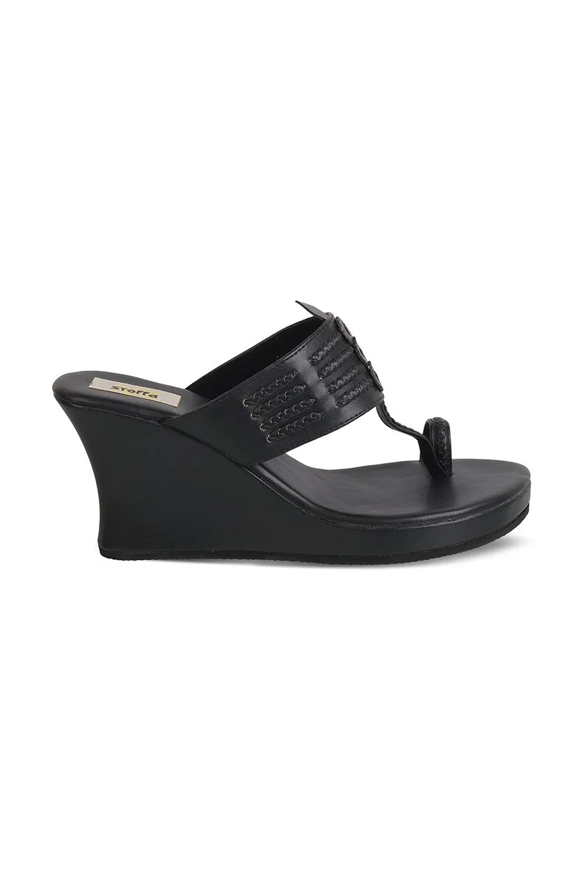 Classic High K Wedge Maroon