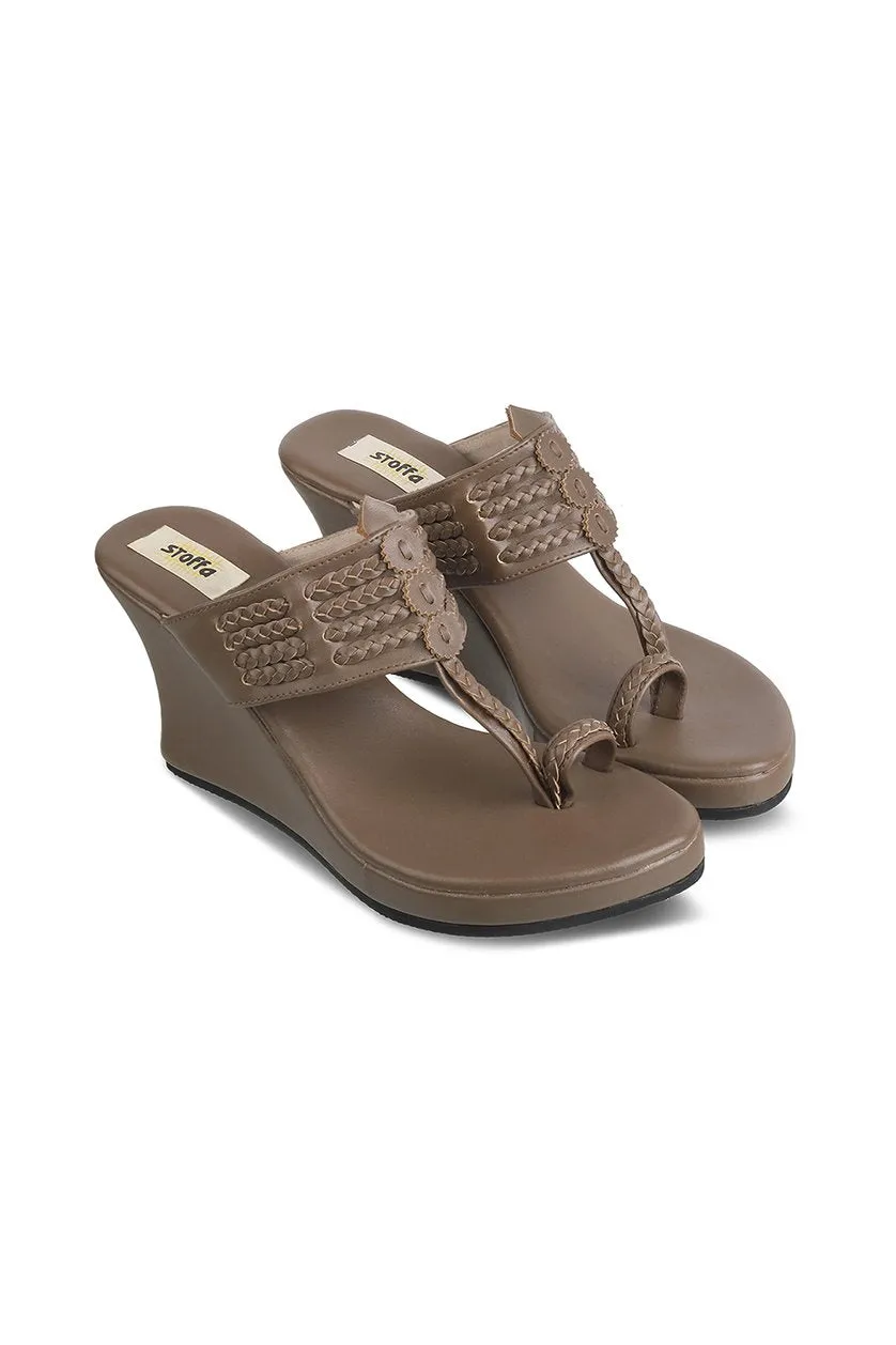 Classic High K Wedge Maroon
