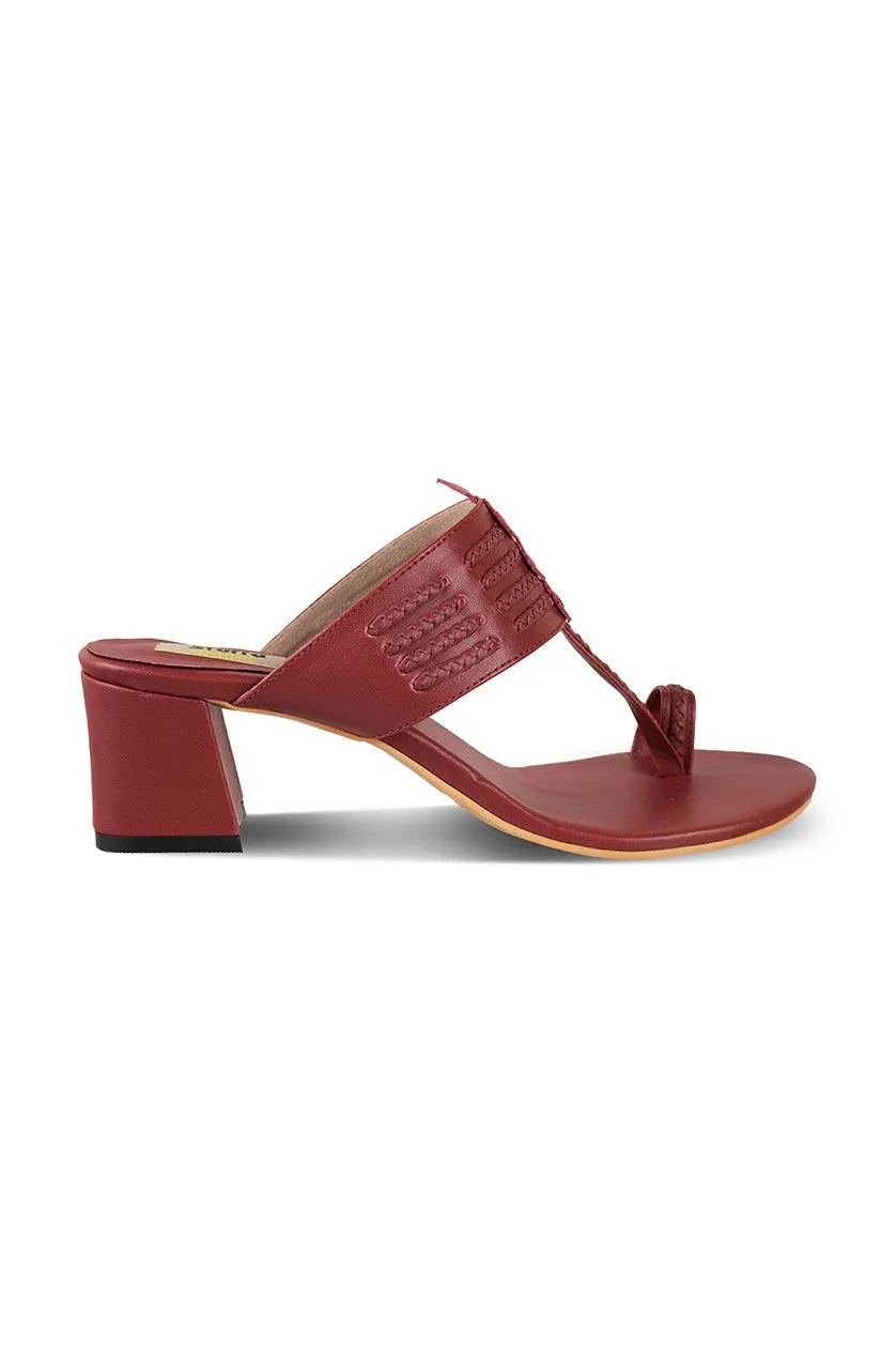 Classic K Block Heel Taupe