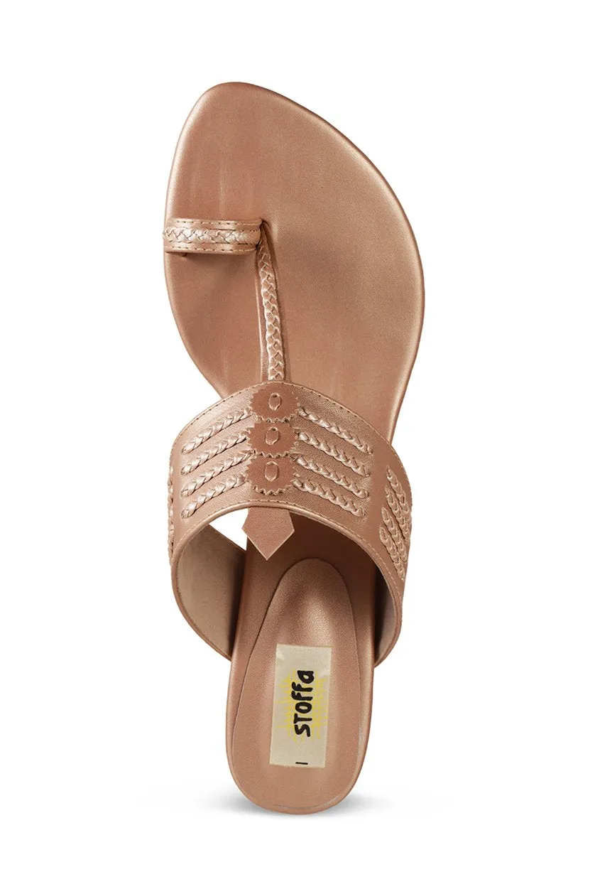 Classic K Block Heel Taupe