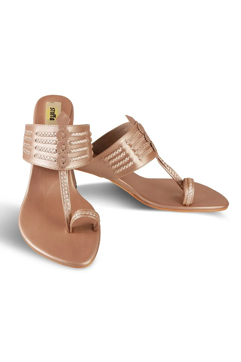 Classic K Block Heel Taupe