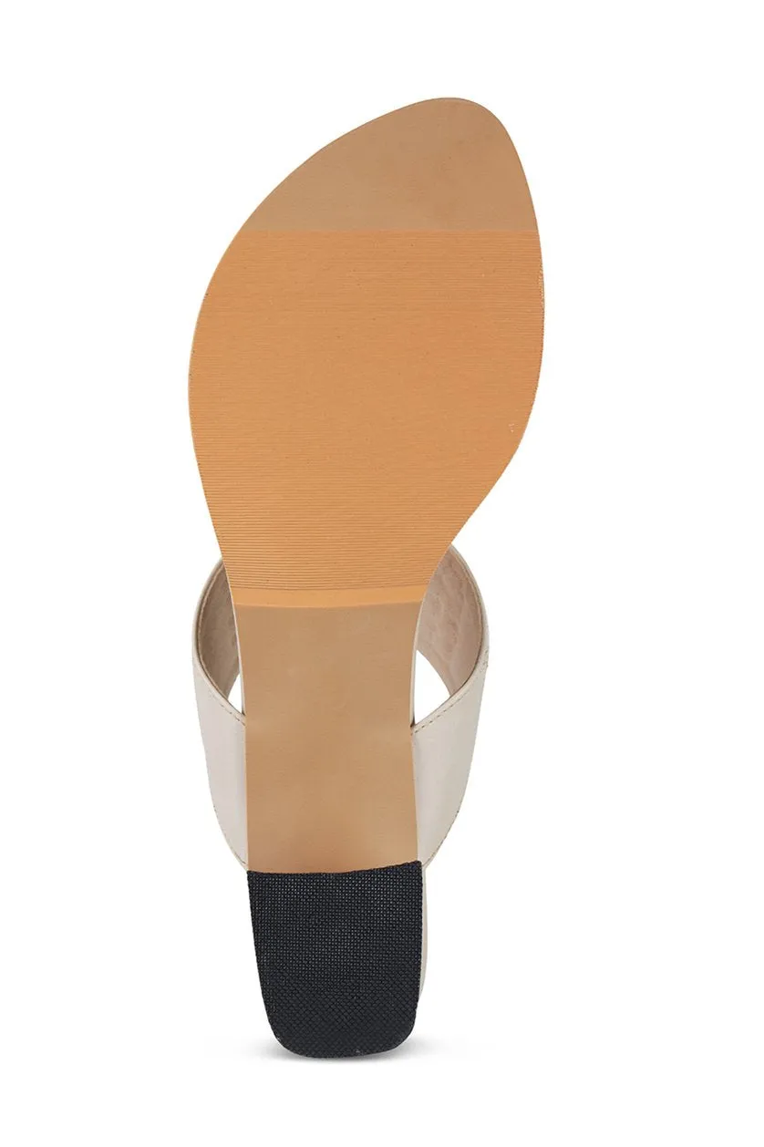 Classic K Block Heel Taupe