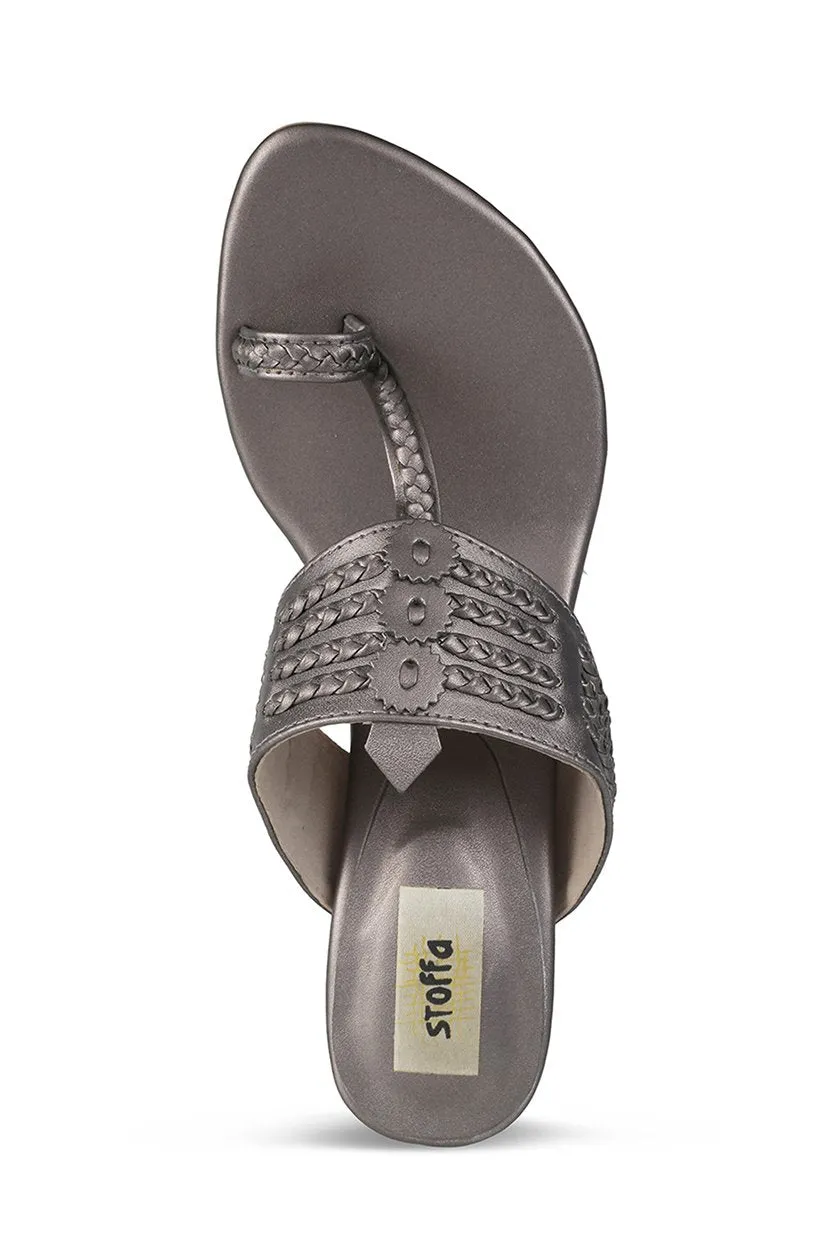 Classic K Block Heel Taupe