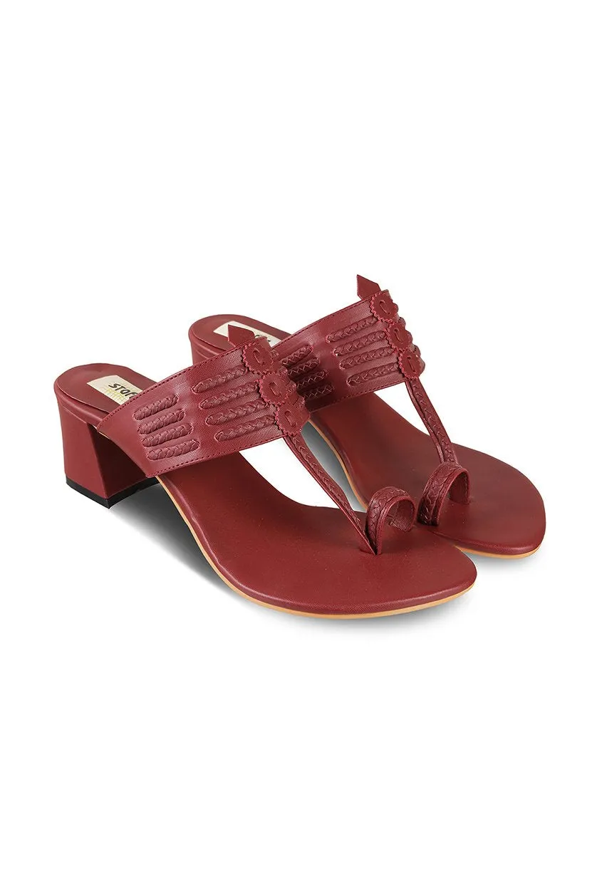 Classic K Block Heel Taupe