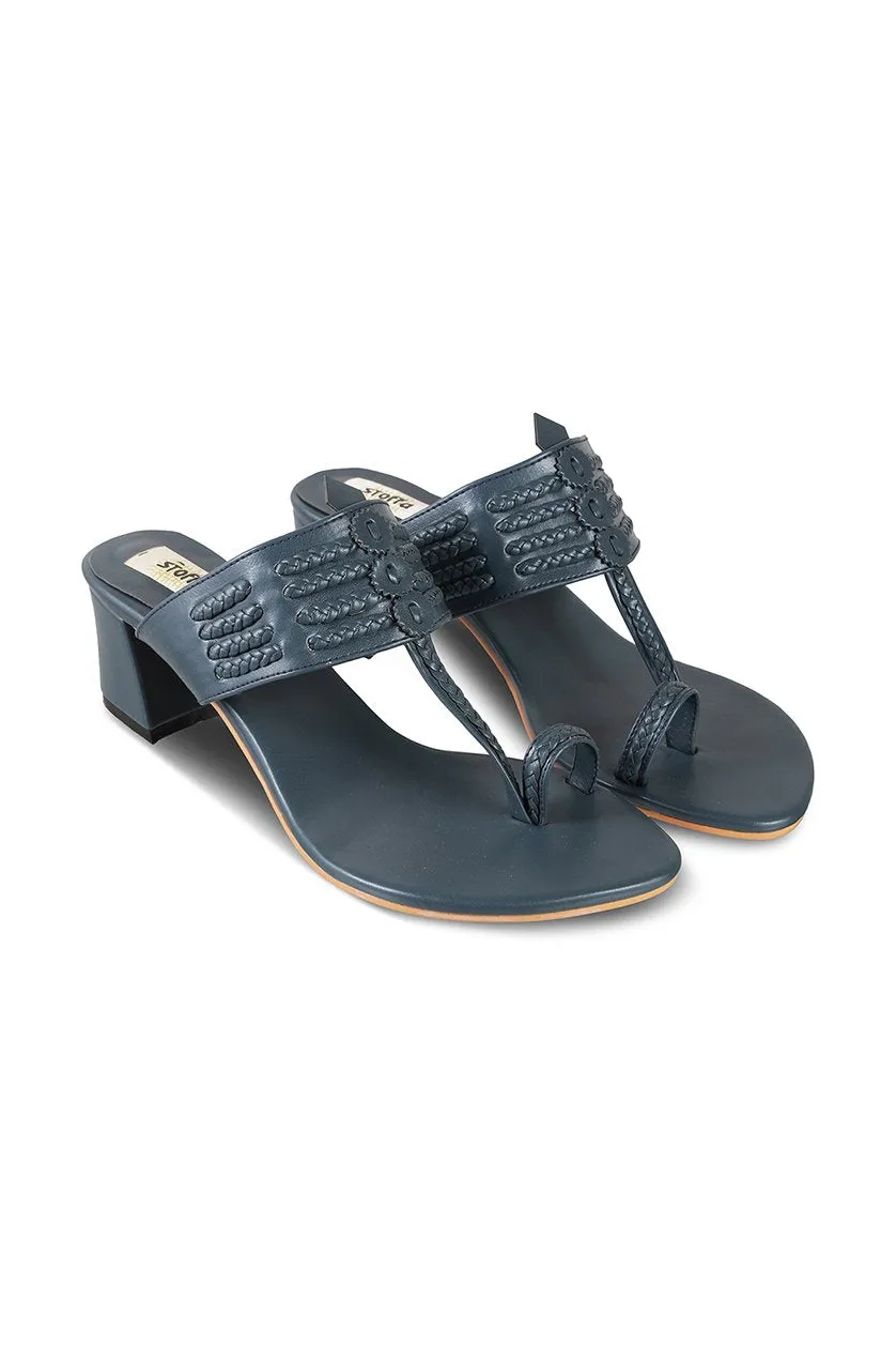 Classic K Block Heel Taupe