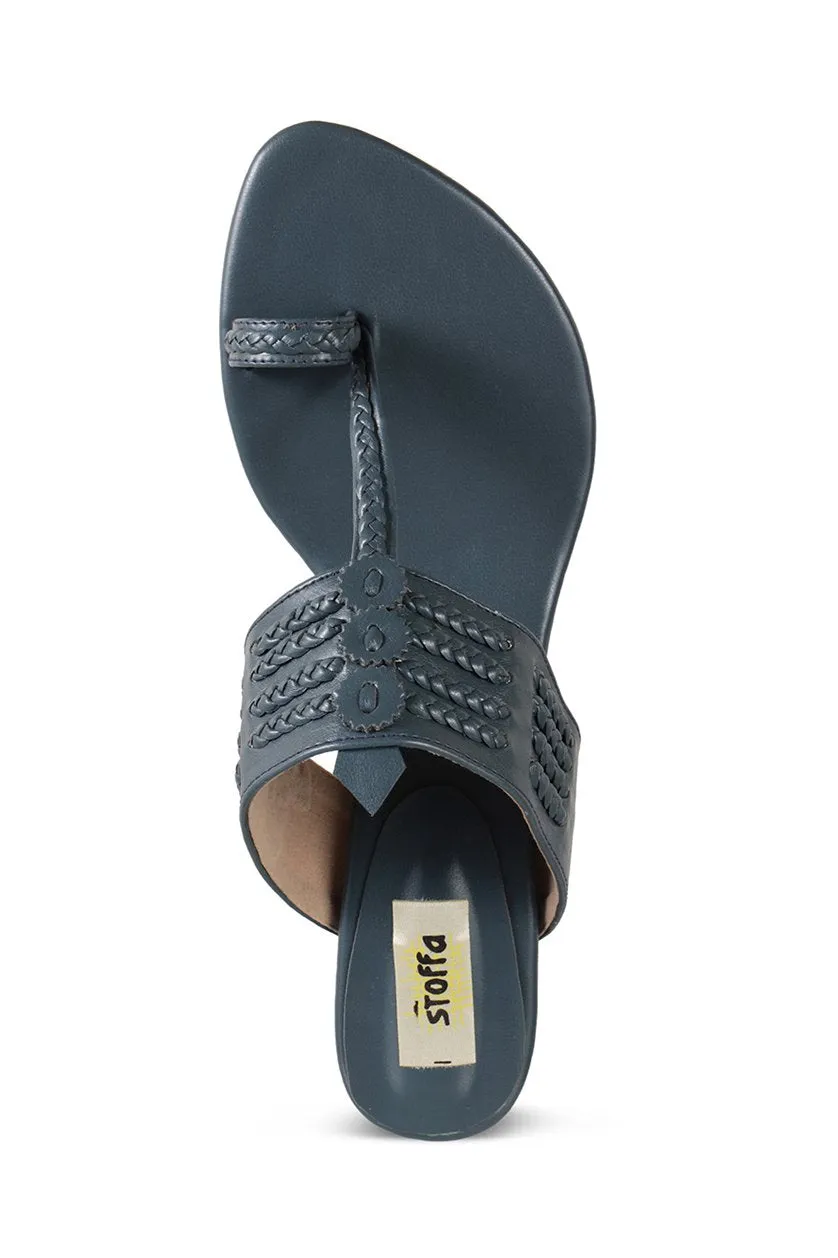 Classic K Block Heel Taupe