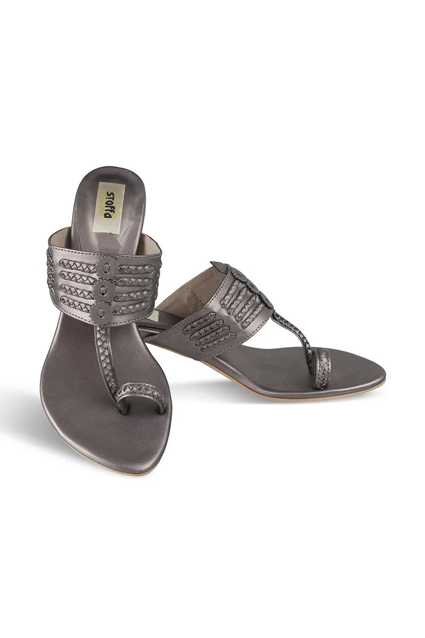 Classic K Block Heel Taupe