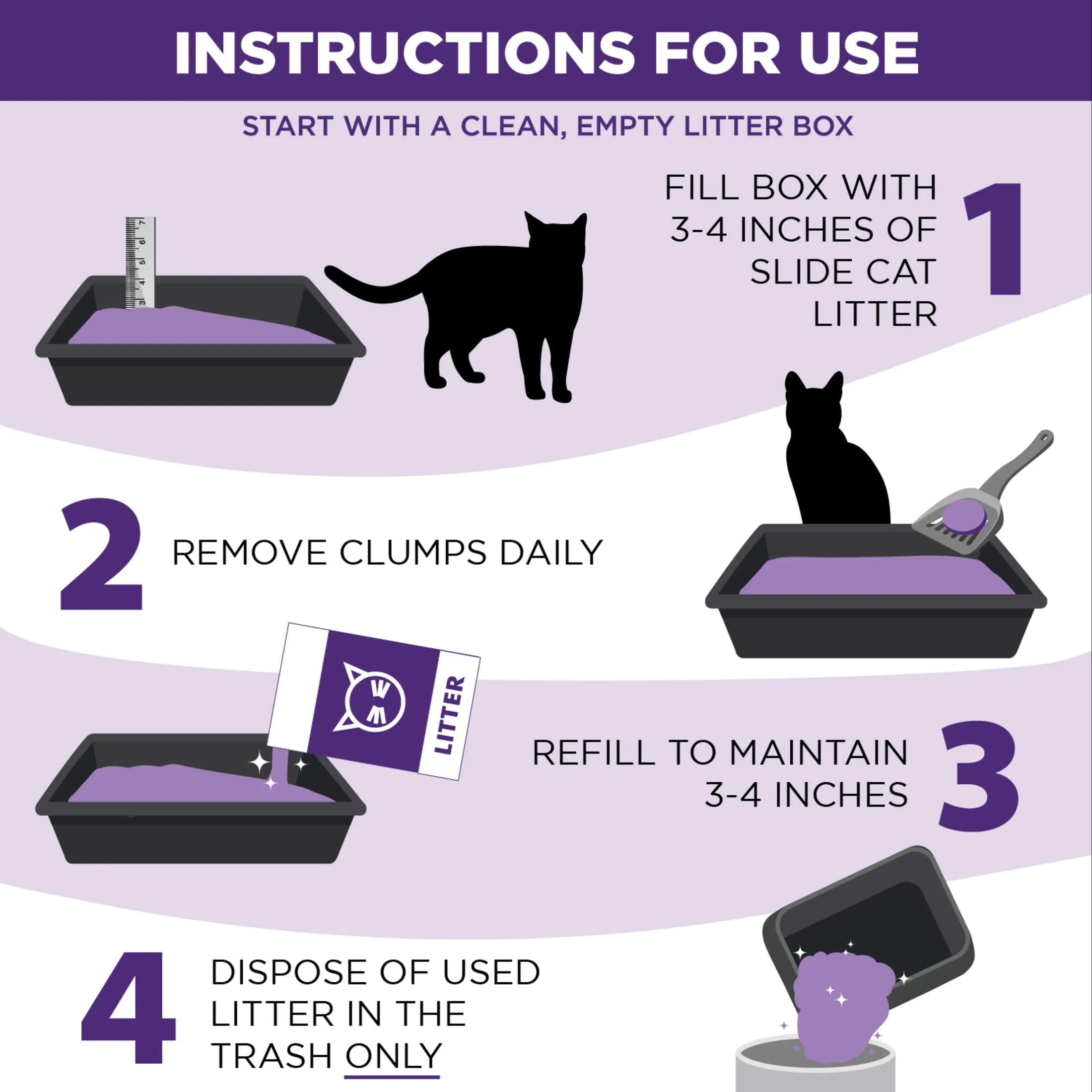 Clump & Seal SLIDE Cat Litter, Easy Clean-Up Multi-Cat Clumping Litter, 28 Lbs