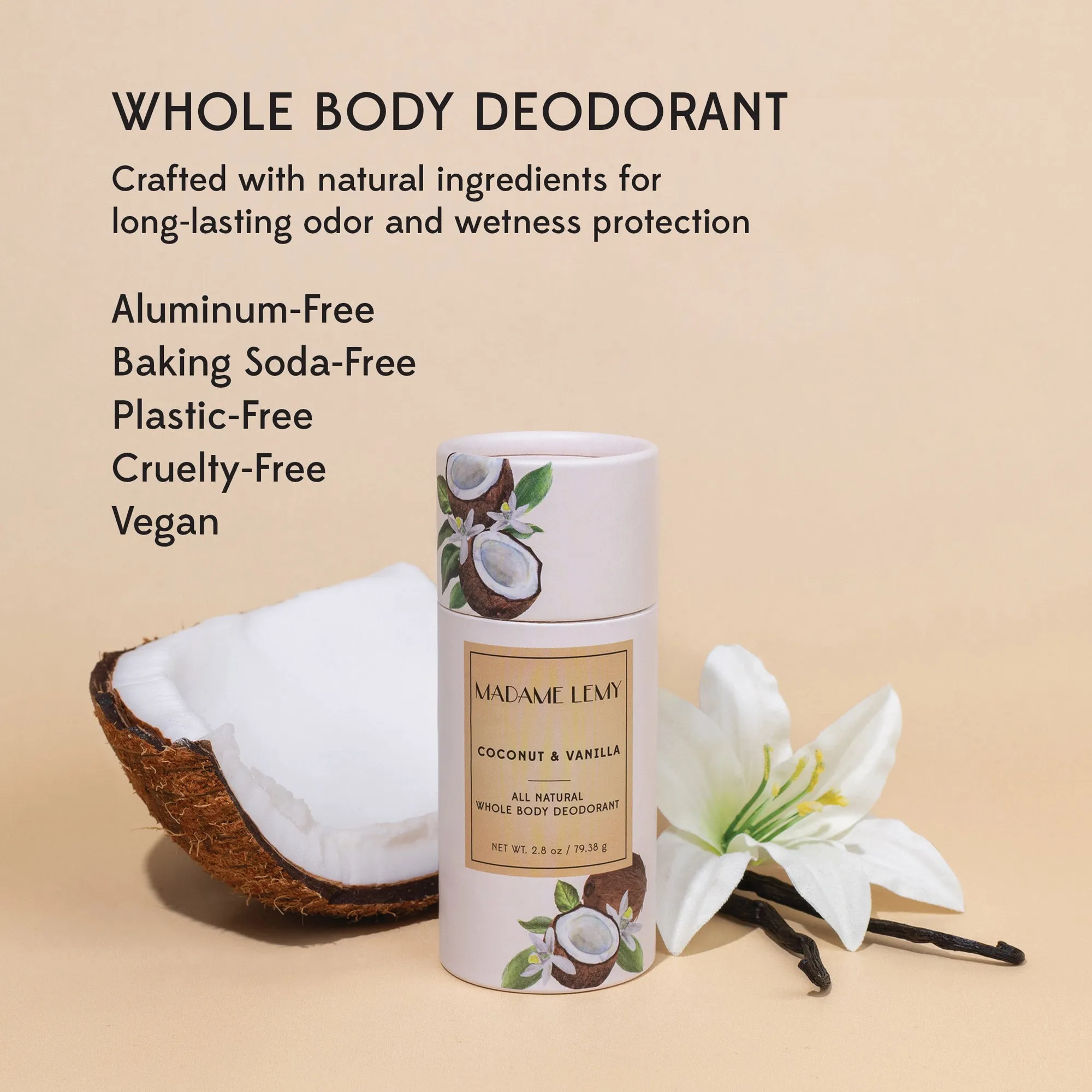 Coconut & Vanilla<br>Whole Body Stick Deo