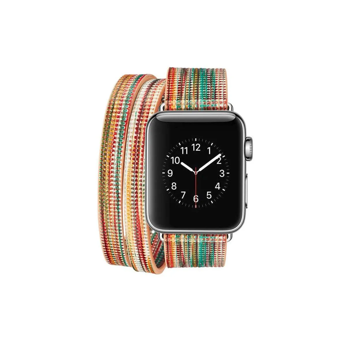 Colorful Wraparound Replacement Band for Apple Watch Series 1, 2 & 3