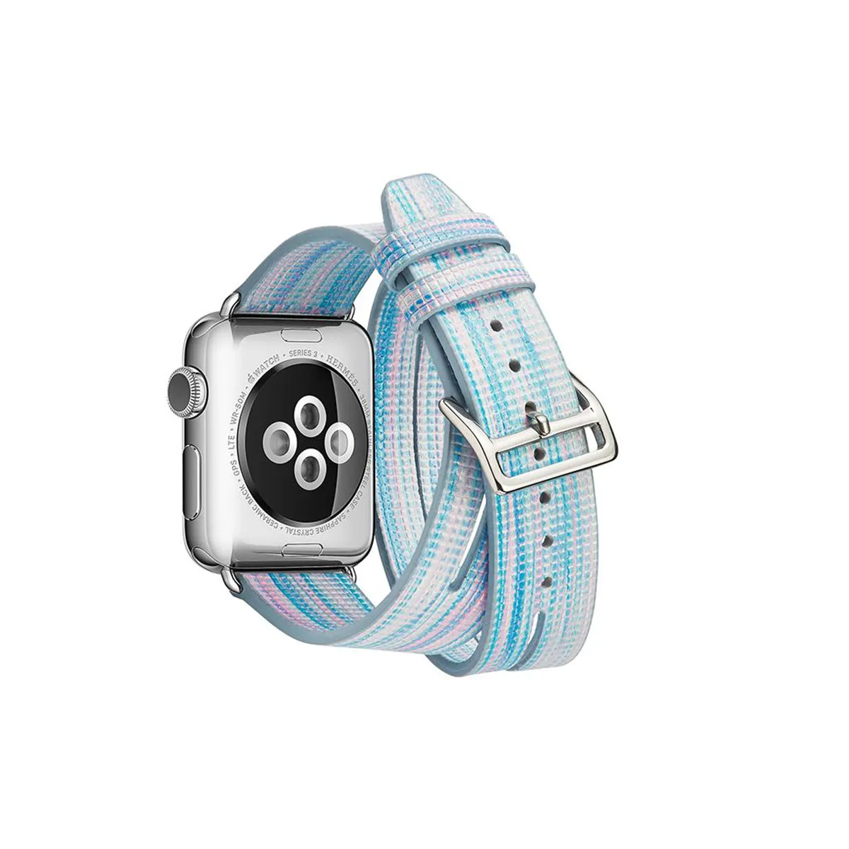 Colorful Wraparound Replacement Band for Apple Watch Series 1, 2 & 3