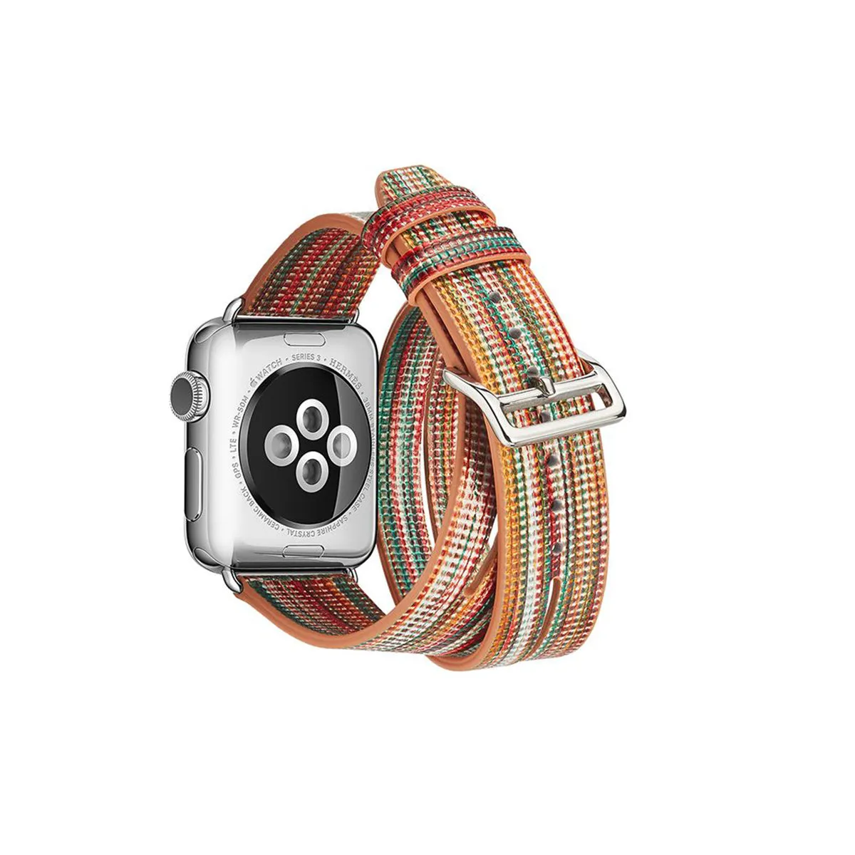 Colorful Wraparound Replacement Band for Apple Watch Series 1, 2 & 3